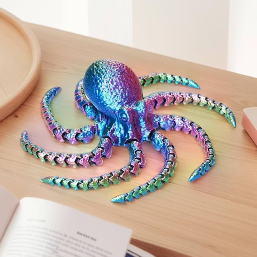 3dプリンタ製 メタリックカラーオクトパスフィギュア 21体セット蛸 3dプリンタ製 メタリックカラーオクトパスフィギュア 21体セット